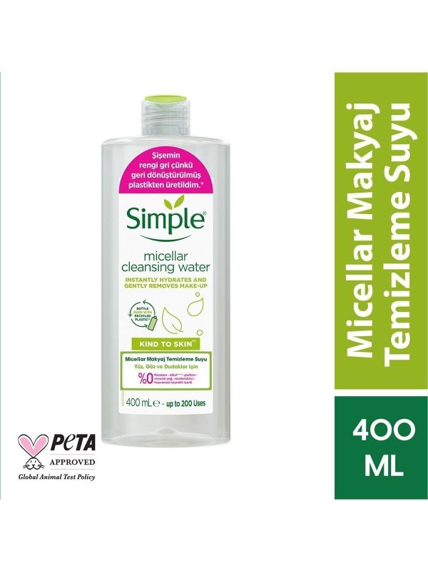 Kind To Skin Micellar Makyaj Temizleme Suyu Yüz Göz Ve Dudaklar Için 400 ml