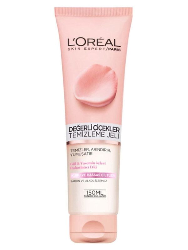 Değerli Çiçekler Hassas Ciltler için Yüz Temizleme Jeli 150 ml 3600523450589