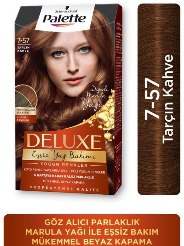 Schwarzkopf Palette Deluxe Yoğun Renkler 7-57 Tarçin Kahve Saç Boyası
