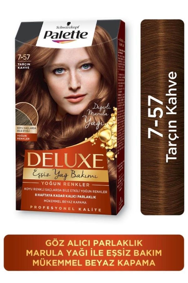 Schwarzkopf Palette Deluxe Yoğun Renkler 7-57 Tarçin Kahve Saç Boyası
