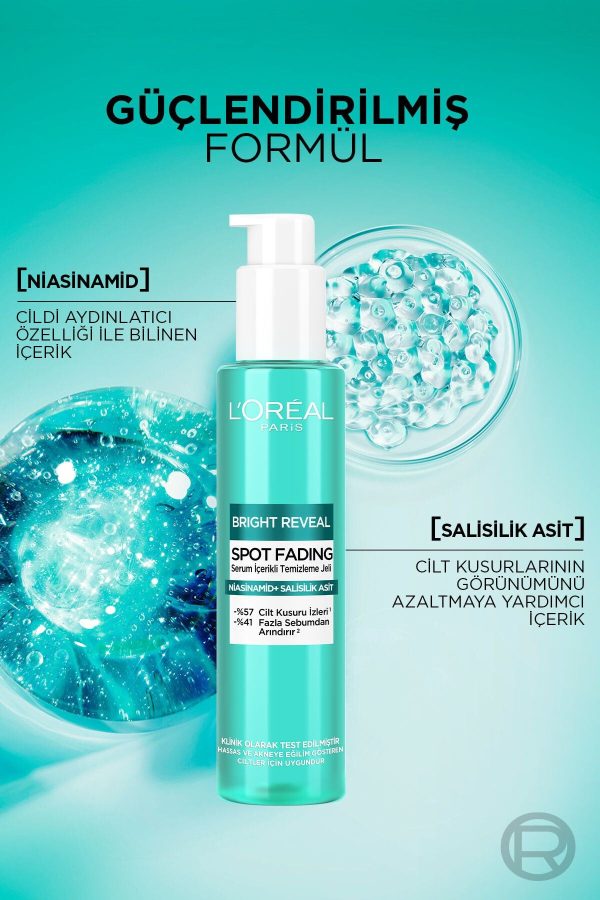 L'oréal Paris Bright Reveal Cilt Kusuru Izi Karşıtı, Serum Içerikli Temizleme Jeli 150 ml - Görsel 3