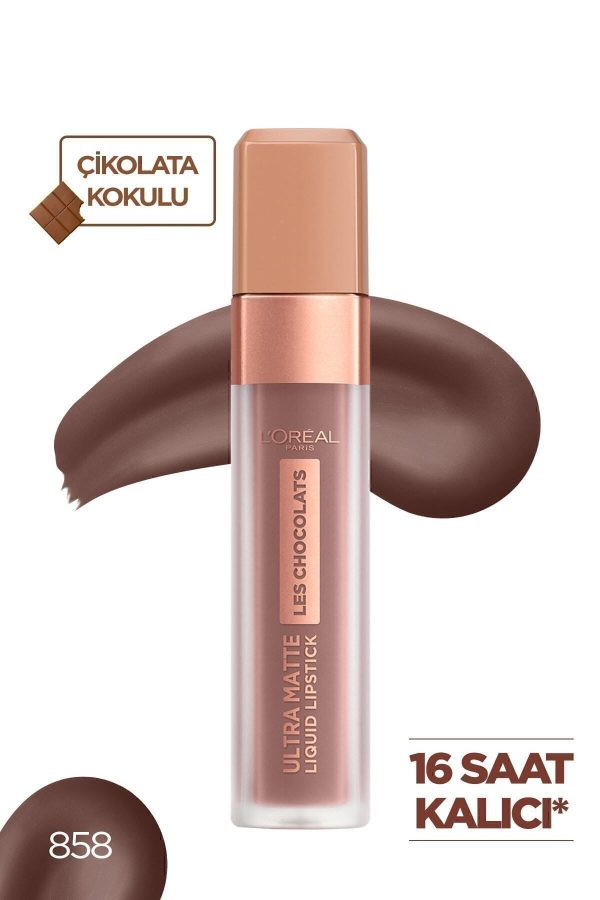 Likit Mat Ruj - Les Chocolats Ultra Matte Liquid Lipstick 858 Oh My Choc! 3600523643837