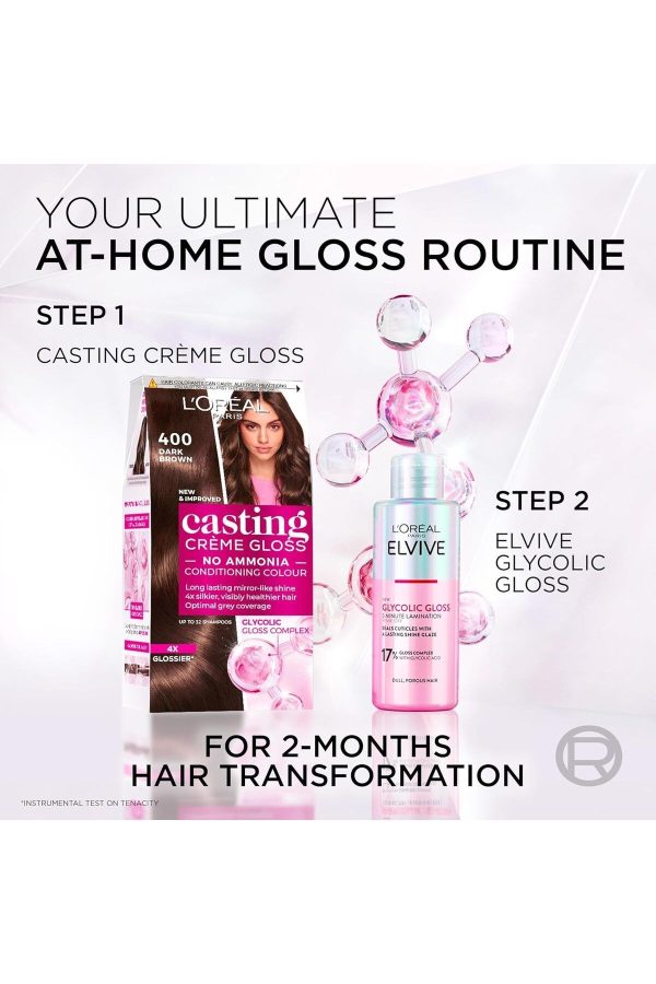 Casting Creme Gloss Saç Boyası Kızıl Kahverengi, 550 Böğürtlen Kızılı - Görsel 5