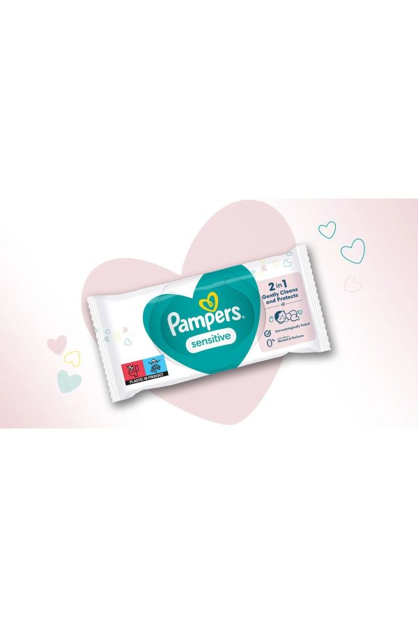 Prima Pampers Islak Havlu Mendil Hassas Ciltler Için Bitki Bazlı Kokusuz 52 Yaprak Tekli Pk - Görsel 3