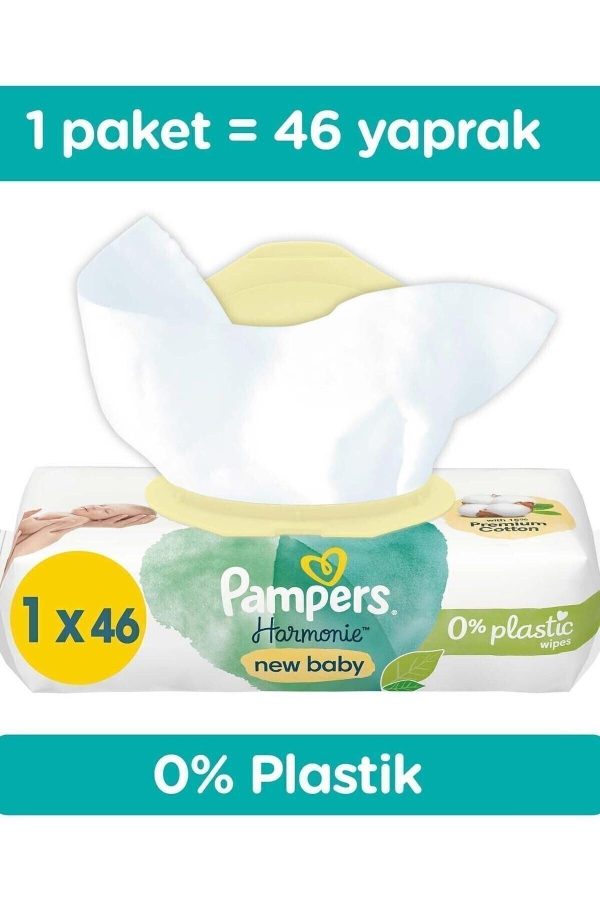 Prima Pambers Aqua Yenidoğan Islak Mendil 46'Lı