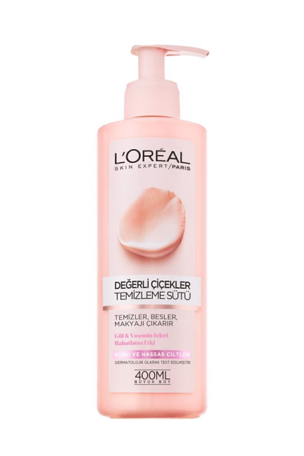 L'Oreal Paris Değerli Çiçekler Temizleme Sütü Kuru Ve Hassas Ciltler - Görsel 2