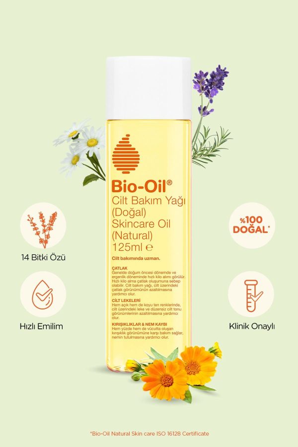 %100 Natural Çatlak Karşıtı & Leke Karşıtı Nemlendirici Doğal Cilt Bakım Yağı 125 ml - Görsel 4