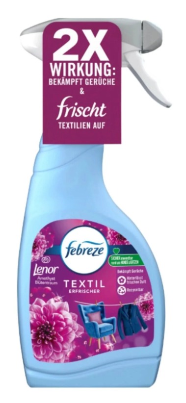 febreze çiçek rüyası 2 Febreze Kumaş Ve Çamaşır Ferahlatıcı Sprey Çiçek Rüyası (Su Bazlı) 500 ml - Görsel 3