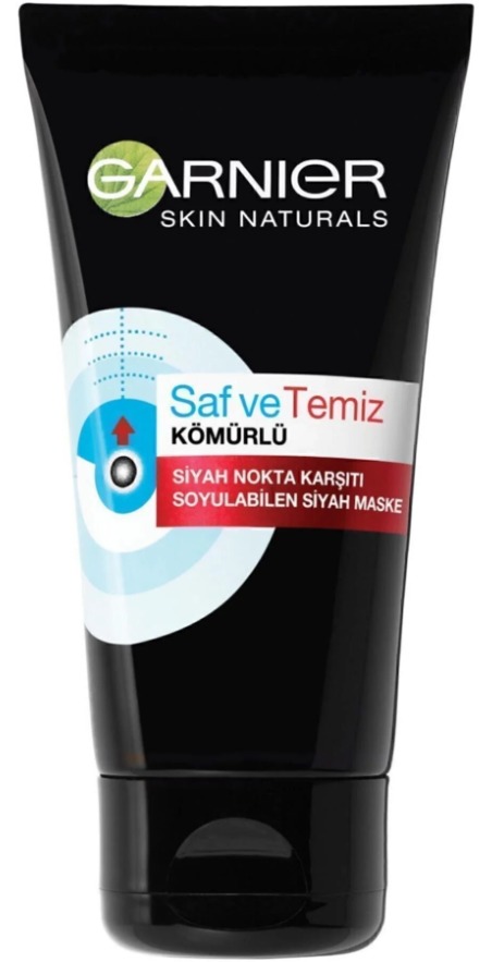 garnier t bölgesi maske 1 Garnier Saf ve Temiz Kömürlü Siyah Nokta Karşıtı Soyulabilen Siyah Maske 50 ml - Görsel 2