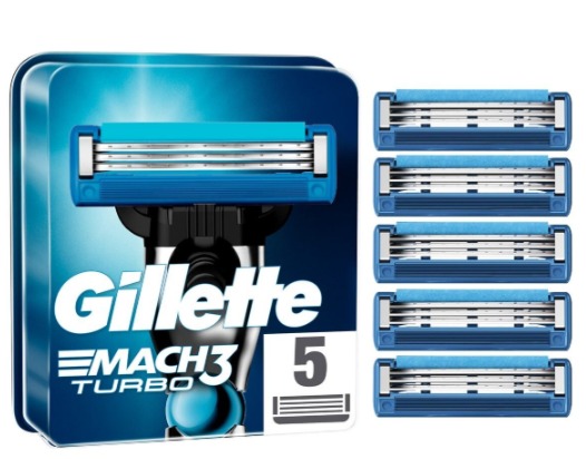 Gillette Mach 3 Turbo Yedek Tıraş Bıçağı 5'li